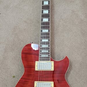 Reverend Roundhouse RA  -  Transparent Wine Red Flame Maple